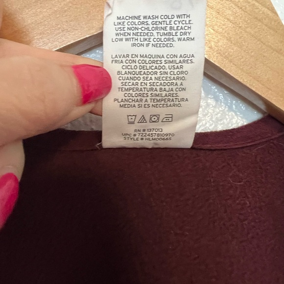 Woolrich Reversible Wrap Plaid Oversized Cape One Size - Picture 7 of 7